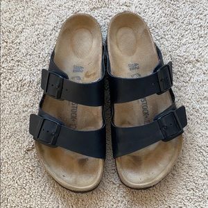 Birkenstock Arizona Sandal (black leather)